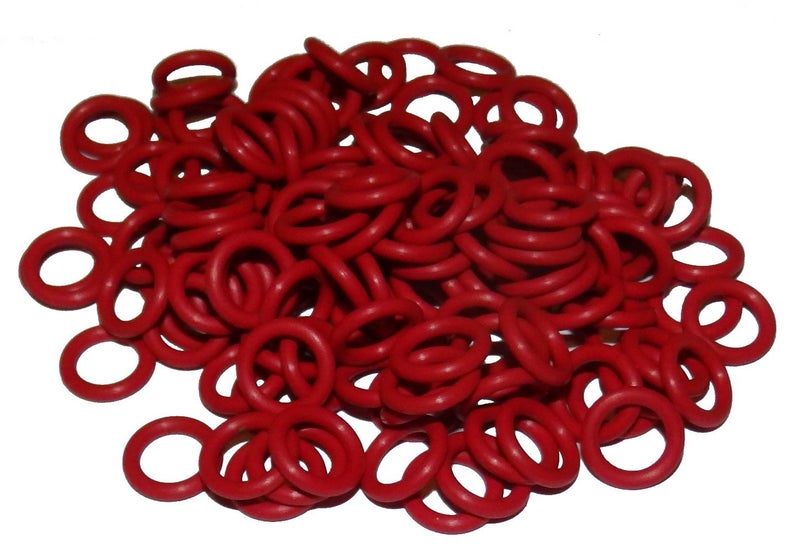 Captain O-Ring - Rubber Oring Keyboard Switch Dampeners/Sound Reducers Red [40A-L 0.2mm Reduction] (135 pcs w/Screen Cloth) - Image 1